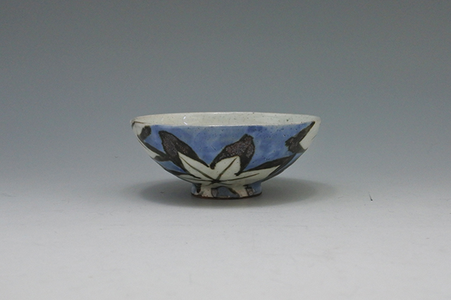 和食器　合羽橋　まえ田　浅いのが好き！【もみじ絵ごはん茶碗】　