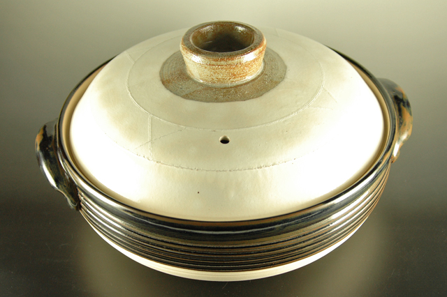 5～7人用】粉引き 12号特大土鍋 8L 直径37cm×41cm×高さ