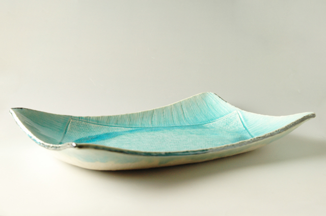 スカイブルー長角大皿