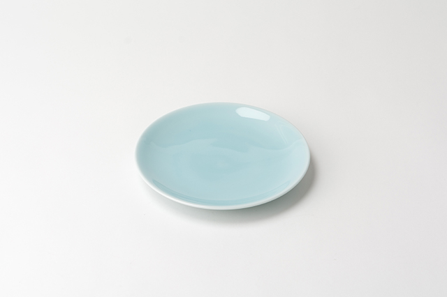 有田焼】青白磁7寸丸皿 21cm