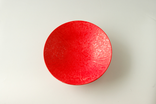 美濃焼】ローズレッド17cm深皿 直径17cm×高さ4．7cm