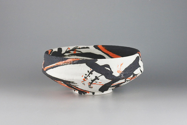 美濃焼】弥七田抹茶碗 外径14cm×高さ5．7cm