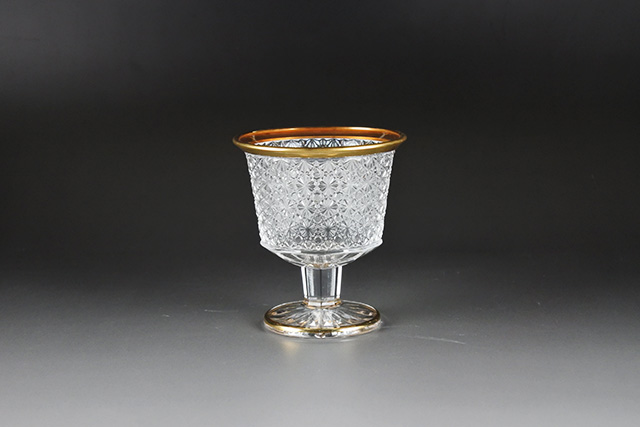 冷酒器セット ガラス 6点セット ガラス酒器セット ゴールド