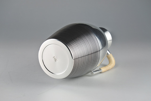 冷酒にもお燗にも】本錫製ちろり 茶線 直径6cm×6．8cm×高