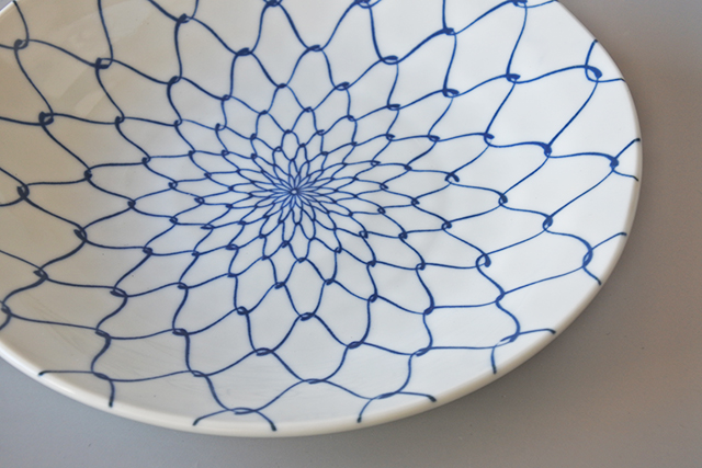 美濃焼】網目和皿 6寸19．5cm／7寸23cm／8寸25cm