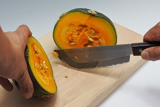 かぼちゃ切包丁 レターパック可》包丁の強敵！カボチャ専用包丁 かぼちゃ切