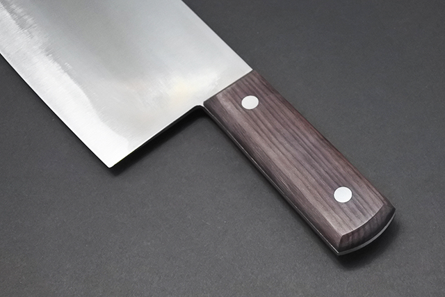 紋三郎】中華包丁 ステンレス鋼 薄口 刃渡り22cm 約443g