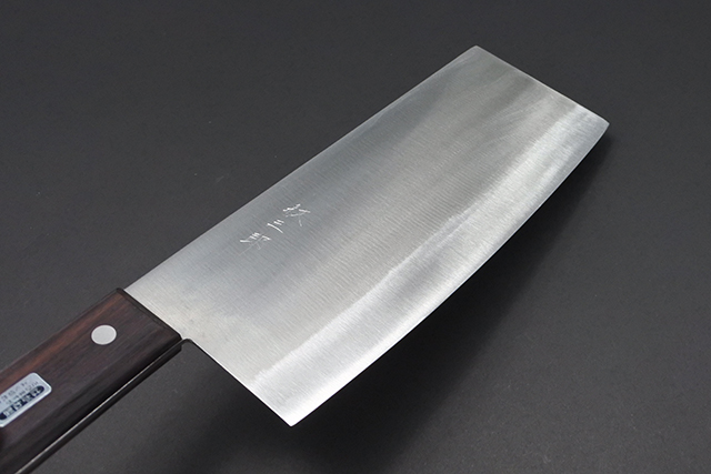 東京 紋三郎 出刃包丁 刃渡約6センチ 紋三郎】中華包丁 鋼 薄口 刃渡り22cm 約395g