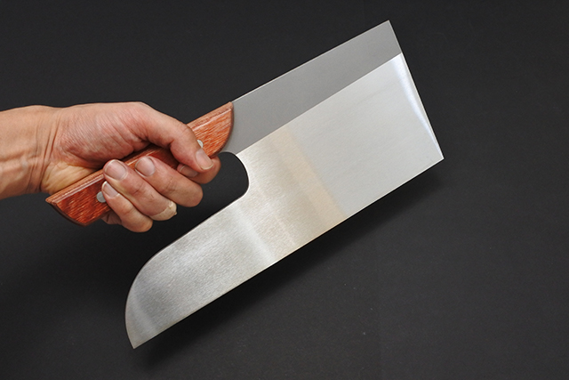 越前刃物 蕎麦切包丁 ステンレス鋼 300mm 合板ハンドル 麺切包丁 ⑤