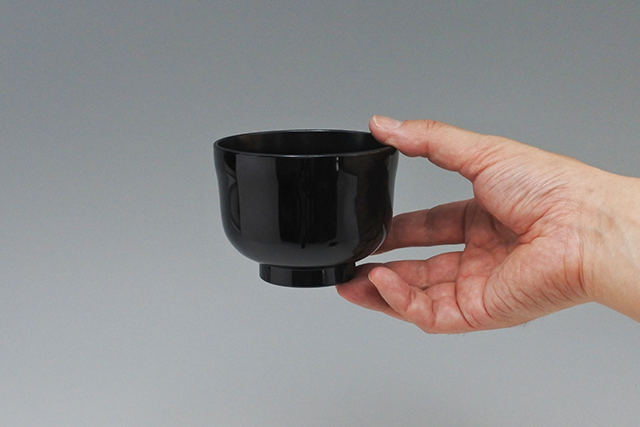 食洗機OK】PBT樹脂製 黒ひさご汁椀 直径10cm×高さ7．5cm 容量