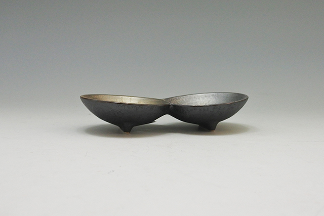 晶雲母金銀二組小皿