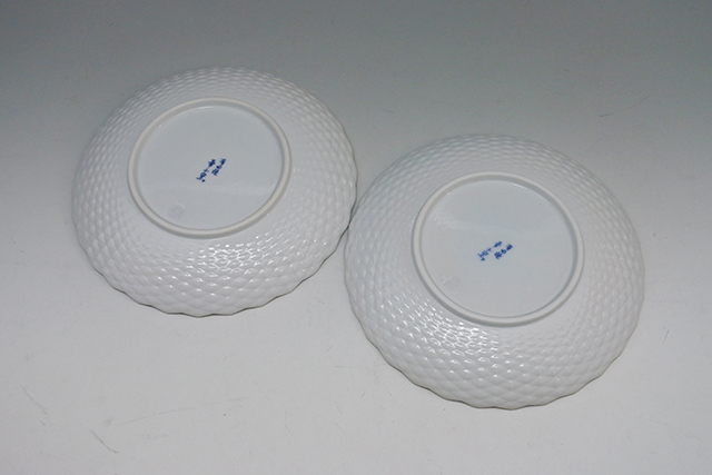 有田焼 ラスターの葉形盛り皿 2枚 TS1856 - 食器