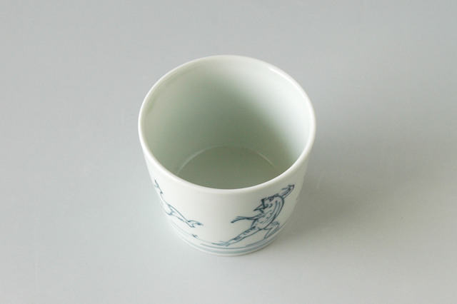 鳥獣戯画そば猪口