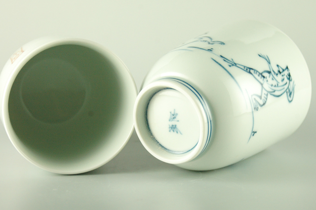 鳥獣戯画ゆのみ