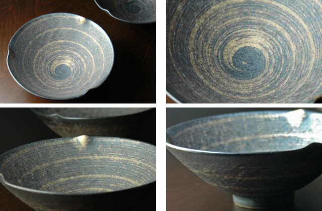 晶金三ッ押小鉢