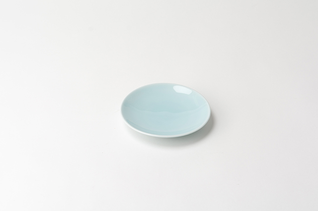 有田焼】青白磁5寸丸皿 15cm