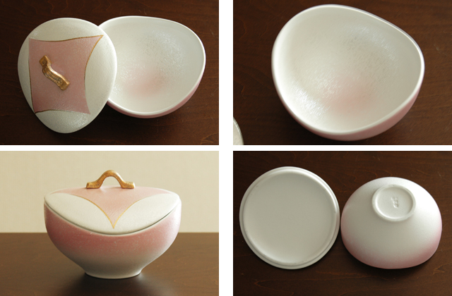 ピンク吹きふた物