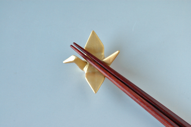 折り鶴箸置き