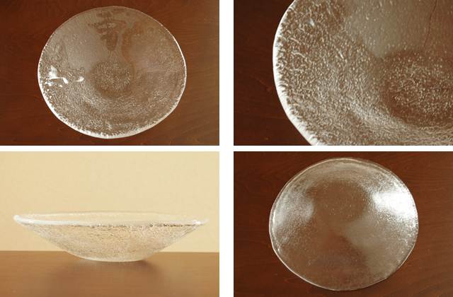 冷たい麺・サラダに！】真砂25cmガラス深皿