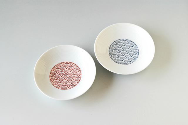 有田焼】青海波小皿 直径10.7cm