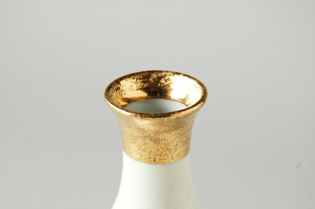 白マット渕金徳利